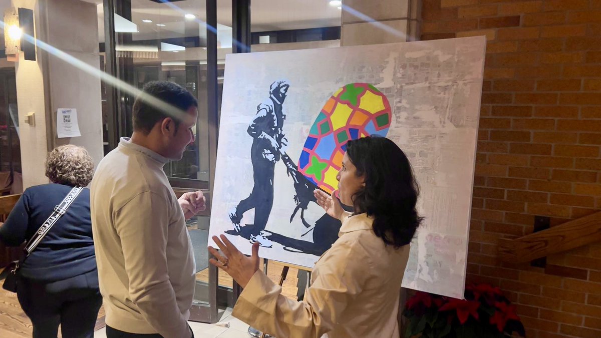 ArtLordsNet's tweet photo. Congratulations to our partners, @EquitasIntl  and @ResSocieties, on the launch of the Resilience Network at @MasseyCollege in Toronto, Canada.
To express our solidarity and support, #ArtLords organized a mini-exhibition showcasing our artworks. Through this exhibition, we highlighted how we use artivism as a powerful tool to drive positive social change and stand against tyranny and extremism.