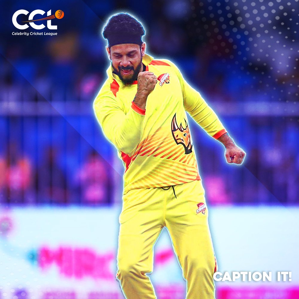 ccl's tweet photo. Time to put your creative hats on! Check out these celebrities caught in action and drop your best captions in the comments below. Let’s see who can make us laugh the hardest!
@bharathhere #BobbyDeol
#Cclt20 #ccl2025 #celebritycricketleague #season11 https://t.co/hELztIDjbF