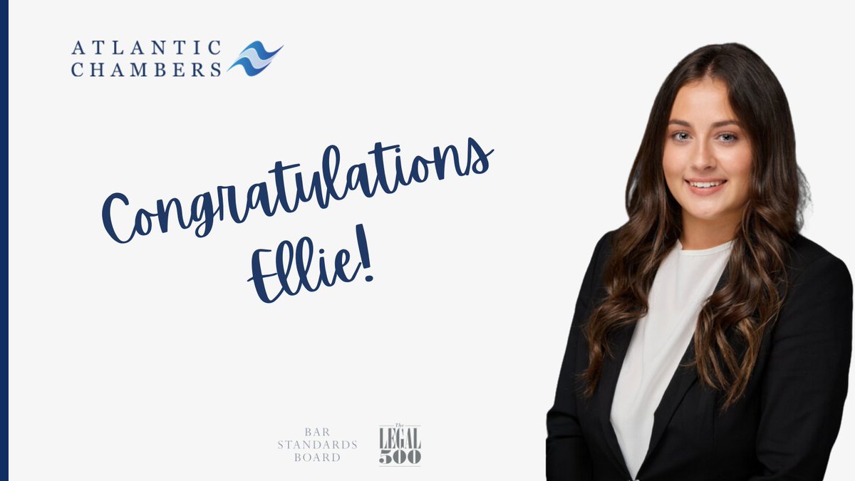 Congratulations Ellie Twist on successful completion of your probationary tenancy, we are thrilled you are now a full tenant practising in Chancery and Commercial Law, well done. atlanticchambers.co.uk/news/
#congratulations #welldone #chancery #law