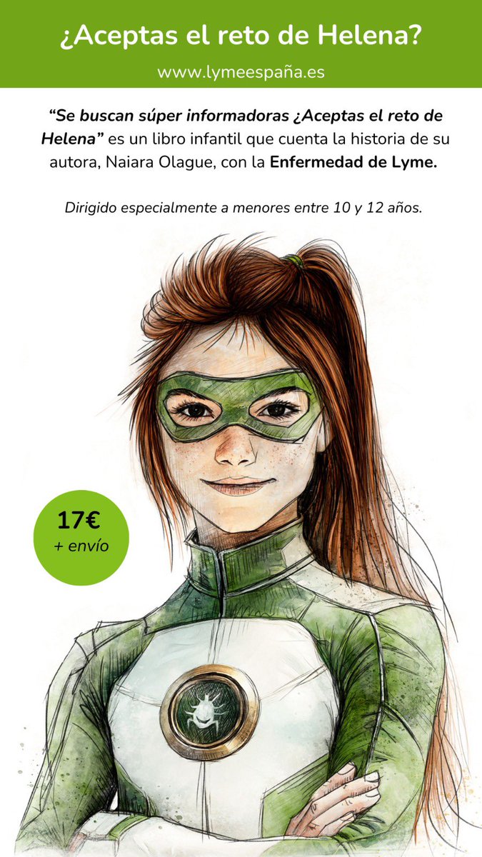 Segundo libro y también relacionado con la #enfermedaddelyme 💚 en este caso un libro infantil #retohelena
