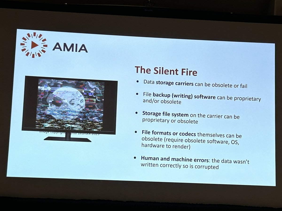 I love talk about digital preservation!  Everyone in every field needs to know about digital preservation! #amia2024