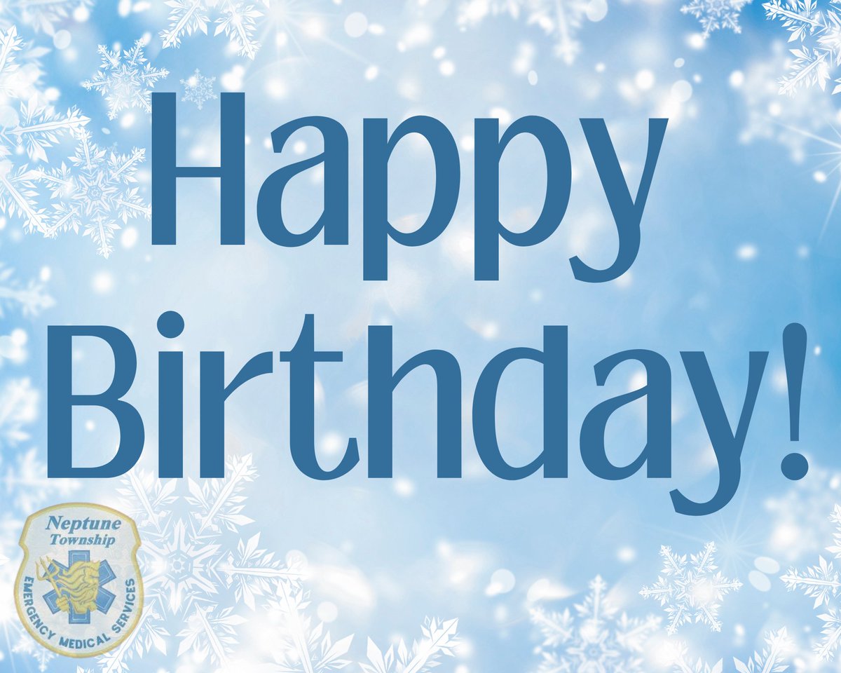 This month, we would like to take a moment to wish all who celebrate, a Happy Birthday!!

A special shoutout to our very own,

EMT M. Giachetti, EMT P. Troy, EMT J. Matthews, EMT B. Magnin &amp; EMT K. Basso.

#NTEMS #neptuneems #community #neptunetownshipems #joinus #happybirthday