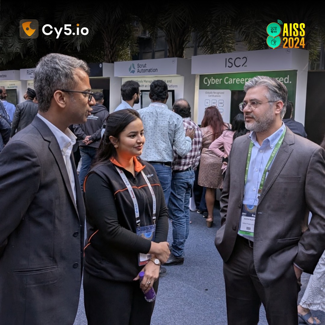 Cy5_io's tweet photo. The first day of AISS 2024 is in the books, and it’s been phenomenal. ✨ Great conversations, engaged attendees, and positive energy all around. 

#Booth26 #AISS2024 #AISS #Cy5Secure #Cy5 #DSCI #Cybersecurity 1/2 https://t.co/OMJDuz3BFF