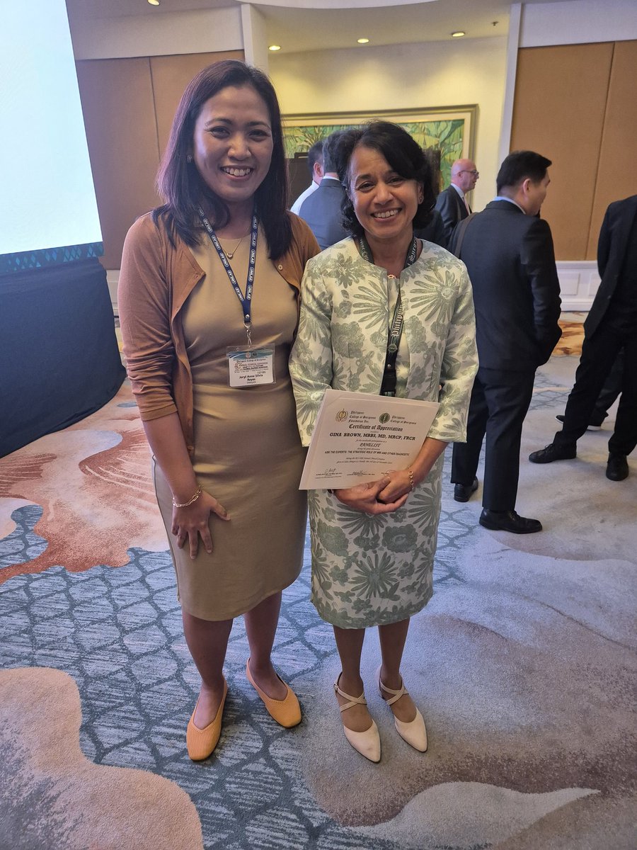 jenreyes7's tweet photo. Excellent, insightful lectures by @prof_gina_brown at the 80th Philippine College of Surgeons Annual Clinical Congress colorectal surgery session @pscrs50 ! We truly gained a deeper understanding of how to interpret MRIs for rectal tumors. Thank you very much! https://t.co/foXpDjHE1Q
