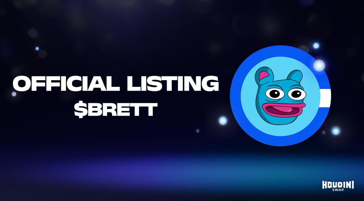 Everybody wanted to know what would happen if we didn't list <a href="/BasedBrett/">Brett</a>.

I guess we'll never know.....🎤🫳

#TransactFreely 💙 houdiniswap.com