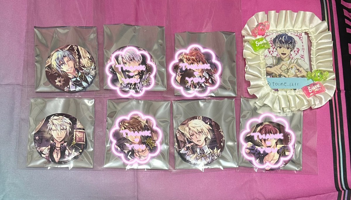 toine1211's tweet photo. 【交換】 アイナナ 8周年 缶バッジ アイドリッジセブン 8th Anniversary

譲 環 楽 巳波
求 百(1〜3)

郵送または札幌市内手渡し。初回のみプロフご一読お願いします。
検索からでもお気軽にどうぞ！ https://t.co/CXqDVVo9mD