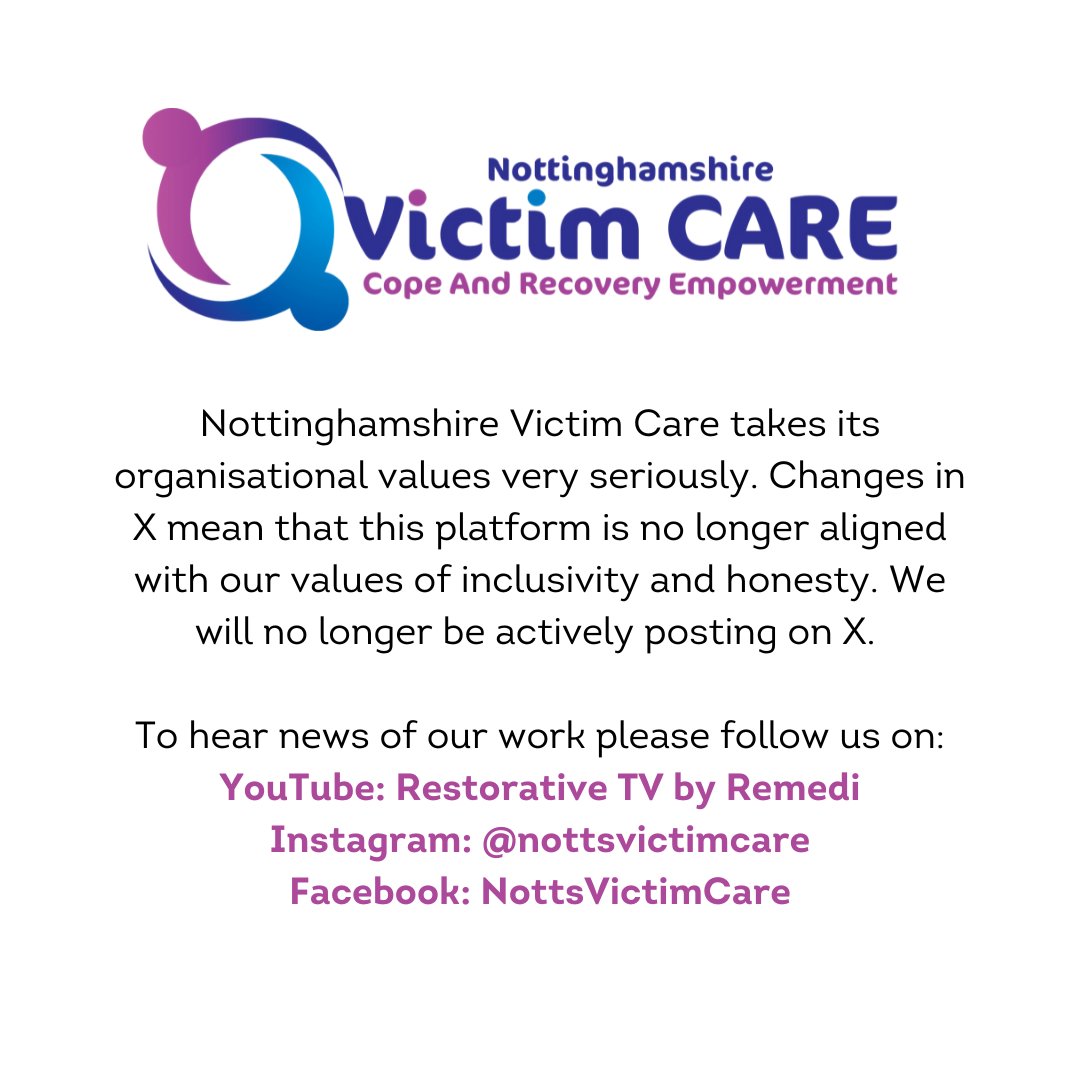 Notts Victim CARE (@nottsvictimcare) on Twitter photo 
