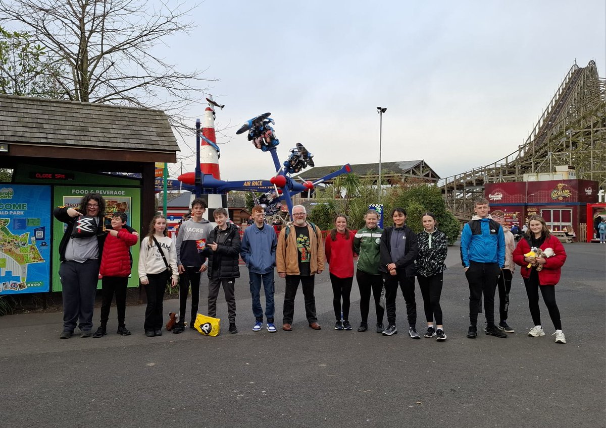 Foroige South Central CFSN held a public meeting in Castlefinn with young people to support youth needs. These members  and others from St Johnston day tripped to Emerald Park as a Thank You for their participation. Loads of fun was had by everyone, they didn't want to leave!