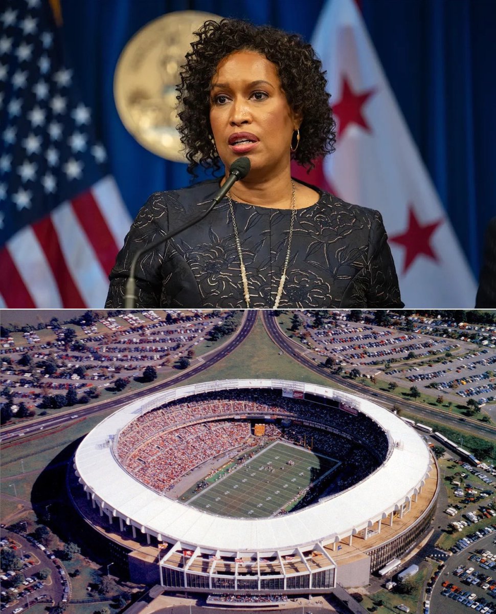 JayDanielsMVP's tweet photo. DC Mayor Muriel Bowser is optimistic in the new RFK stadium being a dome for the #Commanders 👀

“It likely should. I would think that we would get, we want to be able to activate it the most days out of the year…we would want a Super Bowl. We would want, you know the World Cup. We would want Taylor Swift or whoever to be able to come.” 

(H/t:@john_keim report)