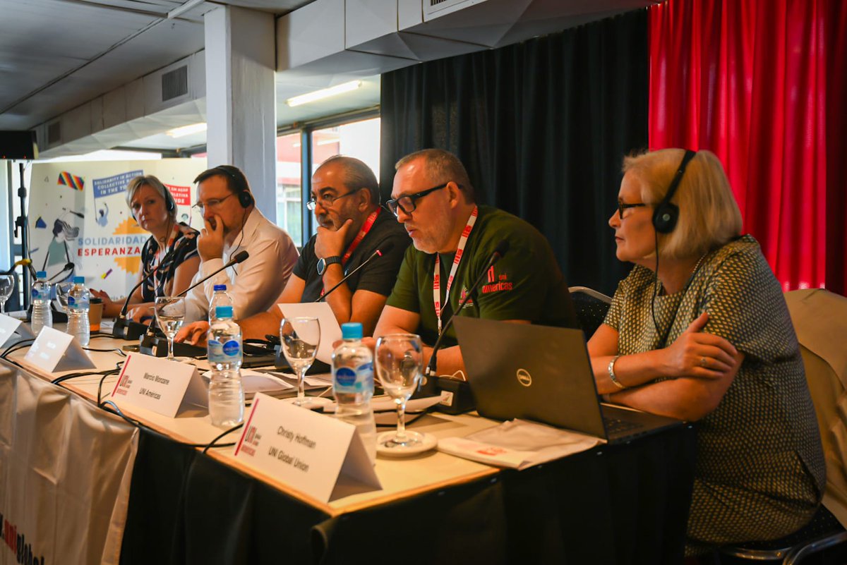 Iniciamos la reunión del Comité Ejecutivo de <a href="/uniamericas/">UNI Américas</a>, acompañado por <a href="/CHoffmanUNI/">Christy Hoffman</a> <a href="/marcio_monzane/">Marcio Monzane 🇧🇷🇨🇴🇺🇾</a> <a href="/dwyer12/">Gerard Dwyer</a>, <a href="/ABoessiger/">Alke Boessiger</a>, y compañeros y compañeras de diferentes gremios de toda la región. #Solidaridadenaccion