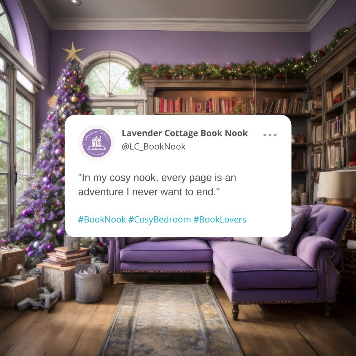 L_Cottage_Co's tweet photo. ☕📖 “In my cosy nook, every page is an adventure I never want to end.” 🌌💖 What's your current read? 

#CosyVibes #ReadingNook #BookEscape #LostInABook #Christmas https://t.co/bK5LuvRCyt