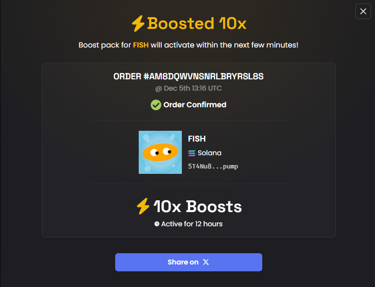 fishsoltoken's tweet photo. ⚡ Boosted 10x FISH on DEX Screener!

FISH IS ONLY ON SOL!

BE AWARE OF FAKE VERSIONS!

Ca:
 5T4Nu8pJzAtZFDHstR4z9x2paiN8Mxkqe3gwtTwmpump https://t.co/cqmr9wNl01