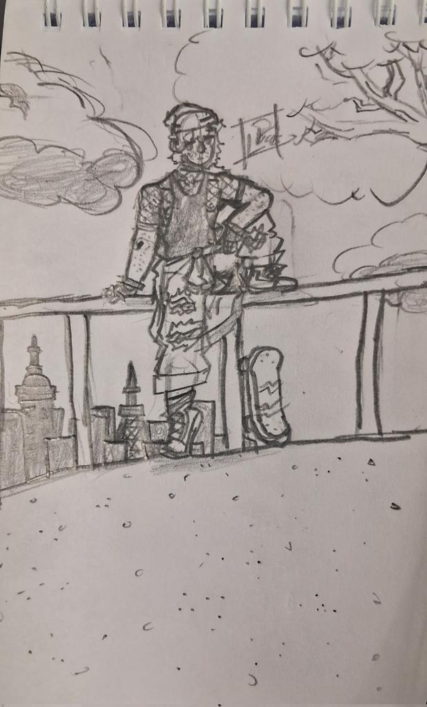 Eu demoro mt a postar alguma coisa, mas aqui tem um rabisco de hoje :P