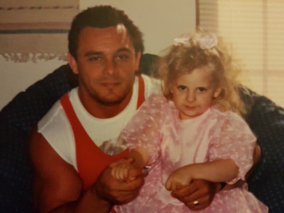 121875Raywwe1's tweet photo. Remembering The Dynamite Kid Today Seen Here With His Daughter @Dynamitedoll84 #RIPDynamiteKid https://t.co/qhH4Ia9clu