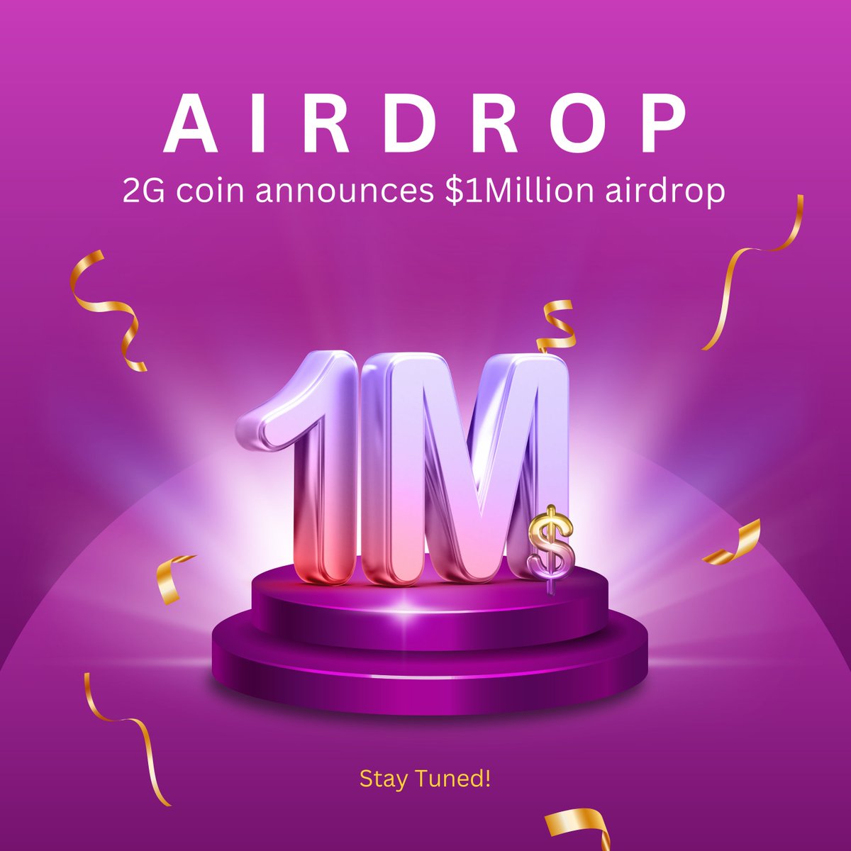 2gCoin's tweet photo. π Exciting news for crypto lovers! π 2G Coin announces a $1M airdrop! π Donβt miss outβcheck out our last post for all the details! π°π #CryptoAirdrop #2GCoin #Blockchain ππ https://t.co/4ObyWLj6lr