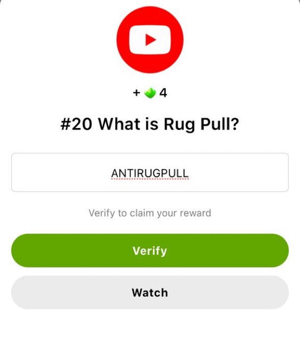 JacksonJmsX's tweet photo. #Seed Youtube Video Code ๐5 Dec
โถ๏ธ#20 What is Rug Pull?
โ
ANTIRUGPULL
โก๏ธ#21 How to Spot a Rug Pull?
โ
NOHANDSNORUG
๐ฎPlay: https://t.co/cpxCjSai8z
๐ฅListing in December.๐
#seedtoken #seedairdrop #memefi #major #tapswap #dailycombo https://t.co/icAvbF7u7D