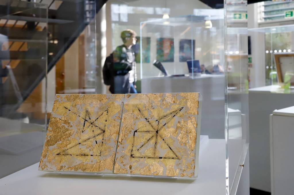ArtatARB's tweet photo. Yvonne Salmon's beautiful exhibition 'For Those Who Don't Want To Be Found' continues at @ArtatARB until 20 December.

The exhibition is open on weekdays, fully accessible, and arranged over all four floors of the building

Read more about the works: https://t.co/egnFQH3VXU https://t.co/C2zyzBHptX
