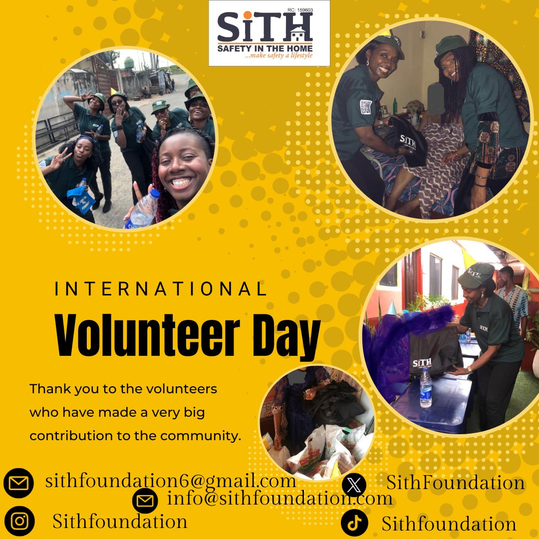 SithFoundation's tweet photo. Join us as we celebrate the heart and soul of giving back.
On this International Volunteer Day, let’s honor the everyday person who selflessly shares their time, skills, and love to make the world a kinder and safer place. https://t.co/QF50vetShT