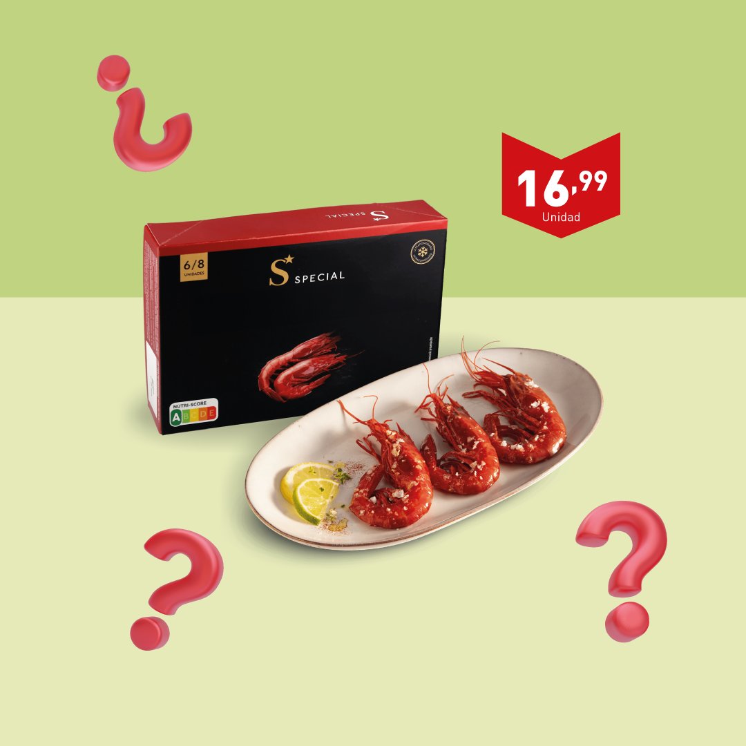 Aldi_es's tweet photo. ¿Qué creeis que es esto? ¿Langostino o carabinero?🦐👀 #SpecialALDI https://t.co/ujObIiL3fI