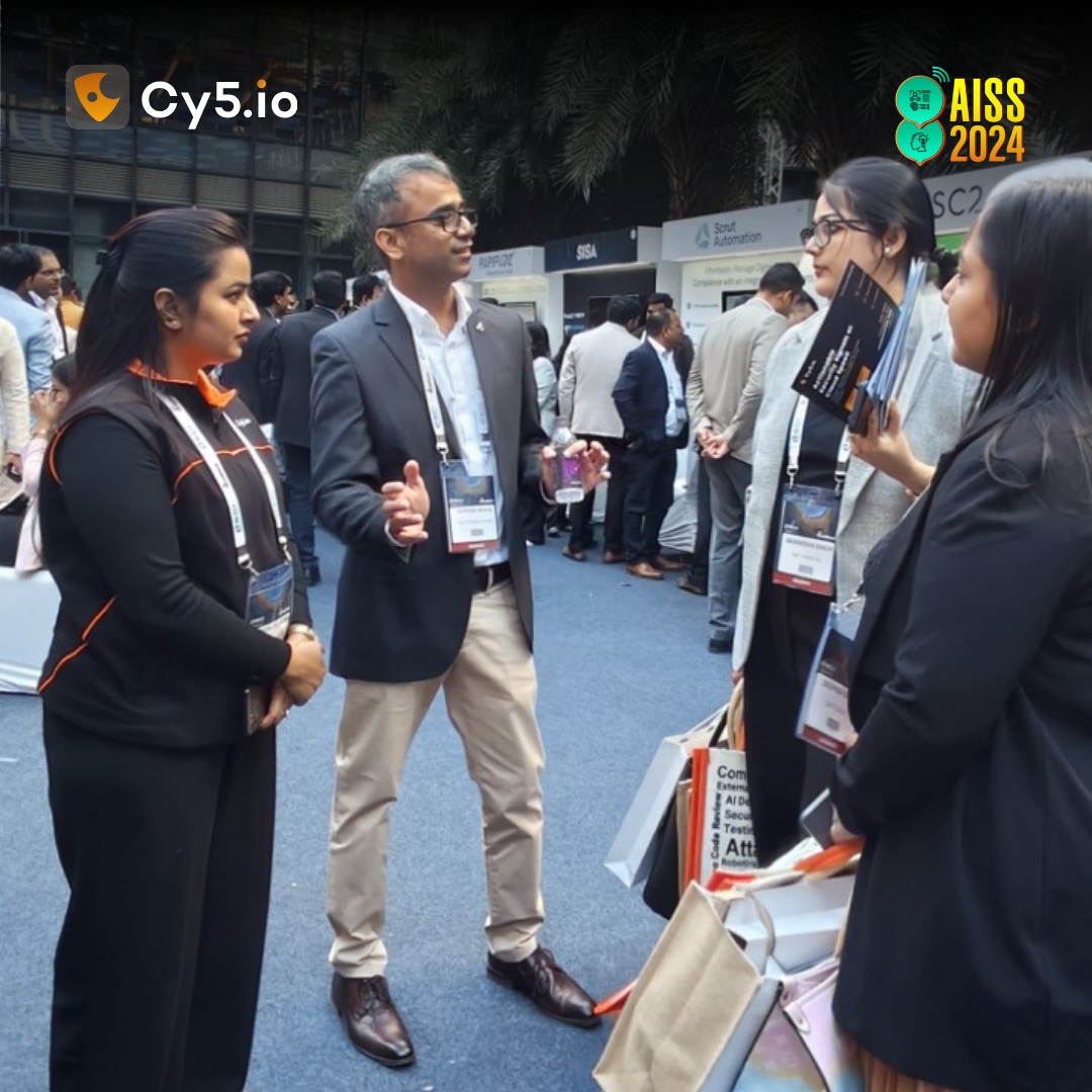 Cy5_io's tweet photo. Swing by Booth 26 for exciting demos, insightful conversations, insightful conversations and fantastic giveaways.

#Booth26 #AISS2024 #AISS #Cy5Secure #Cy5 #DSCI #Cybersecurity 2/2 https://t.co/37BBQd7r8m