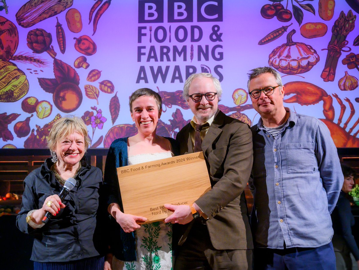 Thank you Glasgow for such a fantastic night! Here are our winners from the 2024 BBC Food and Farming Awards.. First up the award for Best Food Producer, which was given to <a href="/northbysudouest/">north by sud ouest</a> judged by @sheiladillon and @hughFW #bbcfoodawards