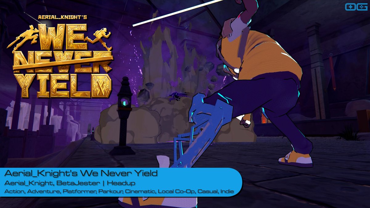 OverageGmngCom's tweet photo. OG plays Aerial_Knight's We Never Yield!
https://t.co/AumMTWw1Um
Like & Sub!
@aerial_knight
@BetaJesterLtd
@HeadupGames
#WeNeverYield #ParkourGaming #AfroFuturism #CoopGaming #ActionAdventure #Platformer #IndieGameTrends #IndieWatch #IndieGames #Gameplay #LetsPlay #Gaming https://t.co/1fCdOAyZuQ