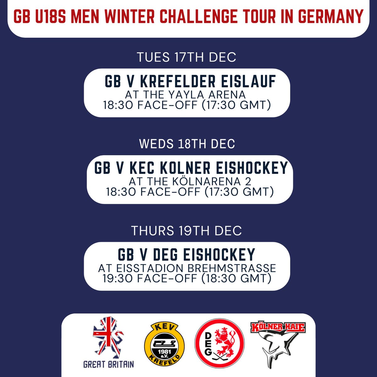 🇬🇧 Great Britain Under-18 Men will take part in the Winter Challenge Tour in Germany later this month. The GB youngsters will face three top junior teams from Germany as part of the five-day trip.

ℹ️ Read more → tinyurl.com/58un77r7