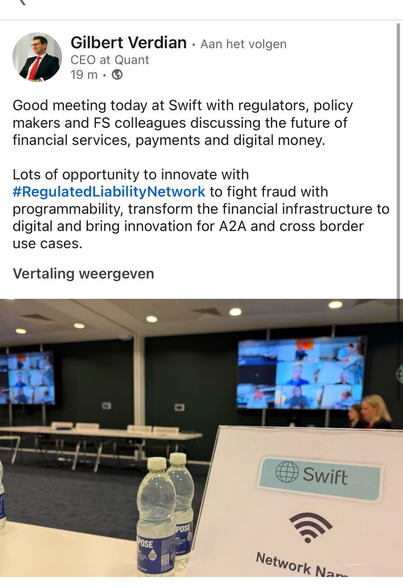 SanNL11's tweet photo. Building the future of finance together🤝

$QNT https://t.co/dpDY3Ke5Xw