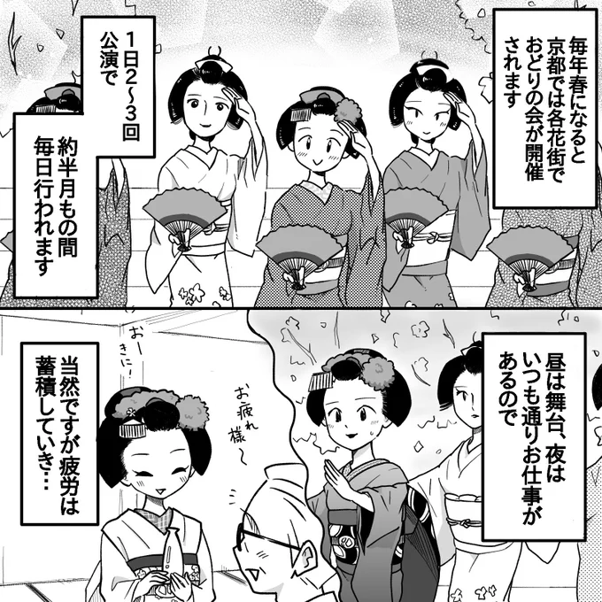 春の踊りと楽屋見舞い1/3 