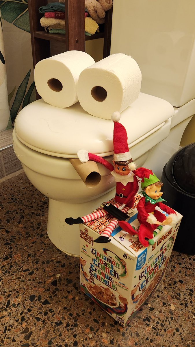 I've never done #ElfOnAShelf before ... and this is what happens when I do. Lol.