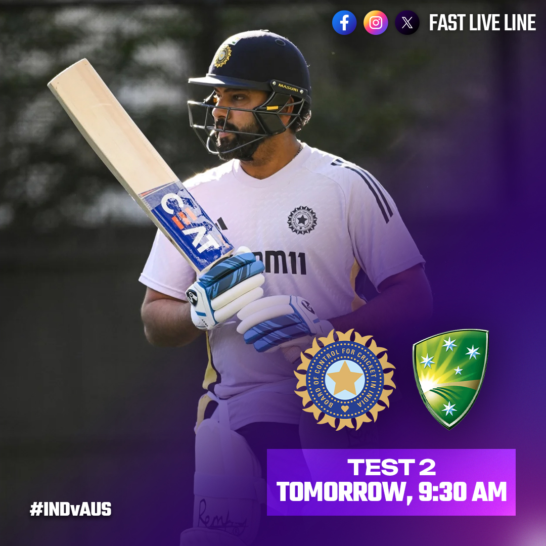 FastLiveLine's tweet photo. Rohit Sharma rejoining the squad as captain! The Test 2 is on the way! 

#AUSvsIND #INDvsAUS #INDvAUS #AUSvIND #RohitSharma𓃵 #TeamIndia https://t.co/0Lvbmik4eR