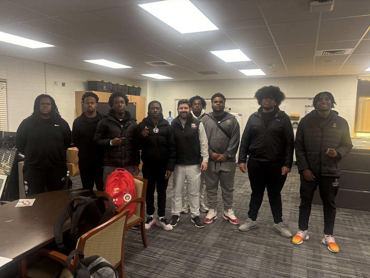 I would like to thank my guy <a href="/Coach_B_Holzer/">Blaise Holzer</a> from <a href="/SHU_FBALL/">Seton Hill University Football</a> for coming to see some of our boys. It’s a blessing watching our kids get recruited.