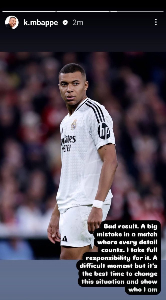 RollinsBey10's tweet photo. Mbappé se lance dans les longs posts Insta, mdr.
Il est atteint du syndrome Rohff.
Il est envahi par la culpabilité et le doute.
Il est victime de notre système de prédation mentale. Nous avons colonisé son esprit.
C'est pour cela qu'il se sent obligé de se justifier. Il tremble. https://t.co/E5AzRS9BMw
