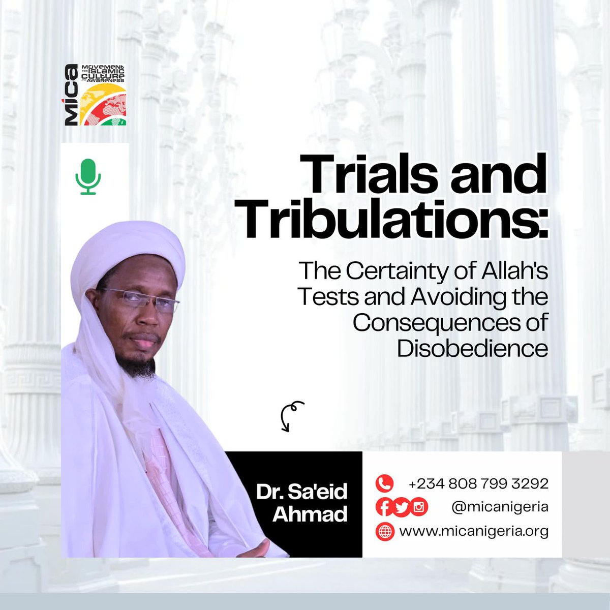 micanigeria's tweet photo. 3 days to go! The countdown to the grand finale of #MICAFloor is here, and the excitement is real!

Don’t wait to hear about it, be there and experience the transformation yourself!

#defamation #FaithAndUnity #EndofTheYear #SpiritualRenewal
#MicaNigeria #MicaNG #islam https://t.co/WEyvK5gnyI