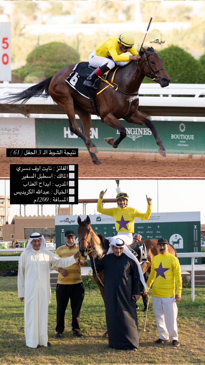 maha_3ph's tweet photo. نتيجة الشوط الـ 3 الحفل ( 61 ) 

◻️الفائز : نايت اوف دسري
◻️المالك : اسطبل السفير
◻️المدرب : ابداح العذاب
◻️الخيال : عبدالله الكريديس 
◻️المسافة : 1200م

#نبض_الميادين https://t.co/qoc14OYCGj