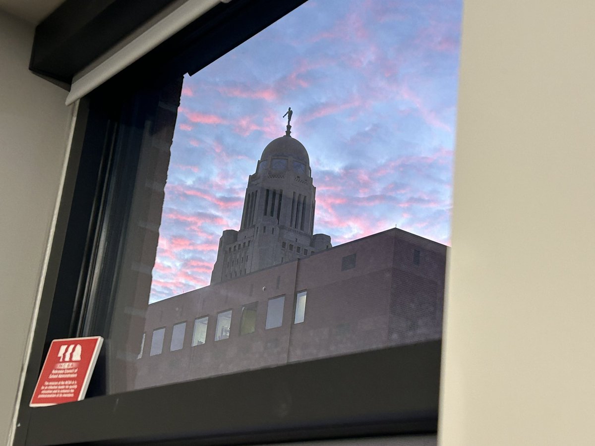 Beautiful morning (a little chilly) for the 2nd day of the Nebraska State Principals Conference. Great conference with incredible leaders.  <a href="/NCSAToday/">NCSA Today</a>