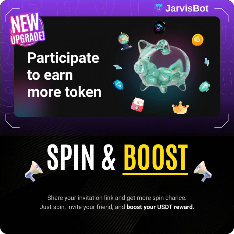 New features are alive now🔥🔥
t.me/jarvisbot_ai_b…
Get your free spins every day and boost your $USDT reward by inviting more friends! More AI services are coming soon.
#DeAI #Web3 #JarvisBot #EarnCrypto #Airdrop