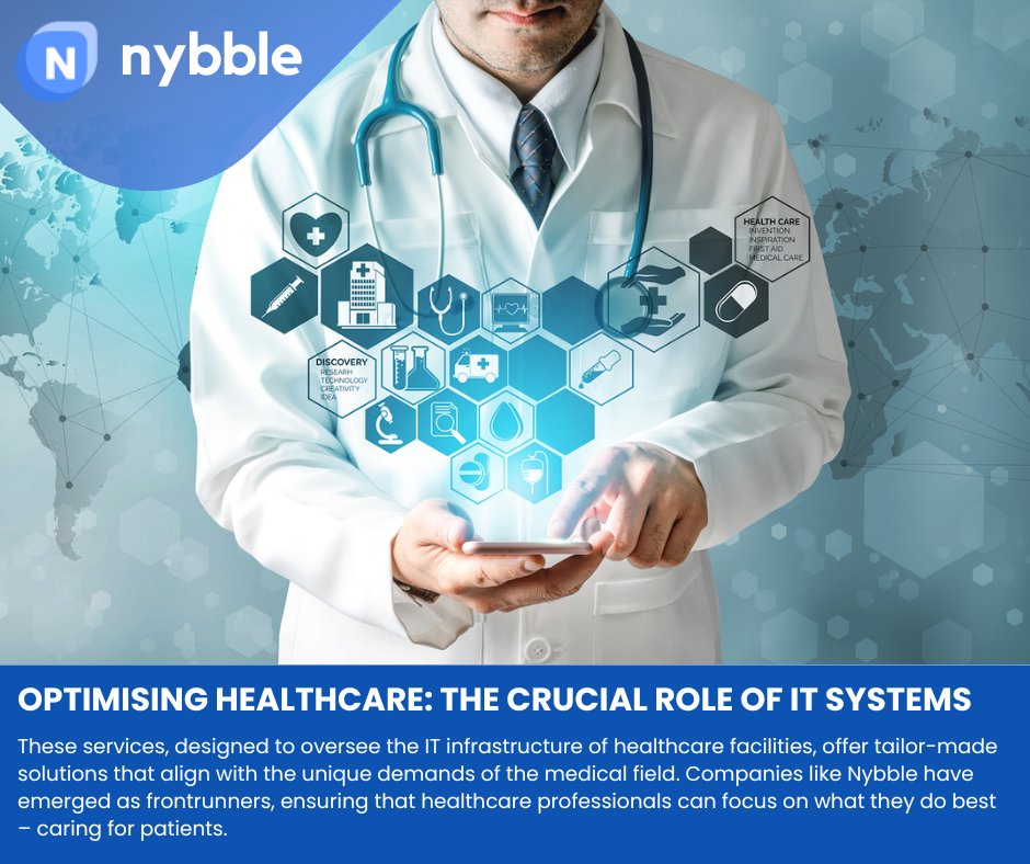 Optimising Healthcare: The Crucial Role of IT Systems

Link: lnkd.in/eU9k4BgU

#healthcare #healthcaretechnology #itsystems #itsolutions #informationtechnology #healthit #manageditservices