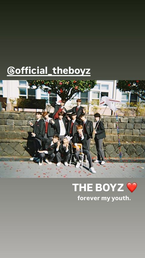 eternallyksw's tweet photo. 241205 Eric ( https://t.co/U319ihZF0a.youngjae ) Instagram story 

🦄 THE BOYZ ♥️
forever my youth. https://t.co/YoEF7uD2iy