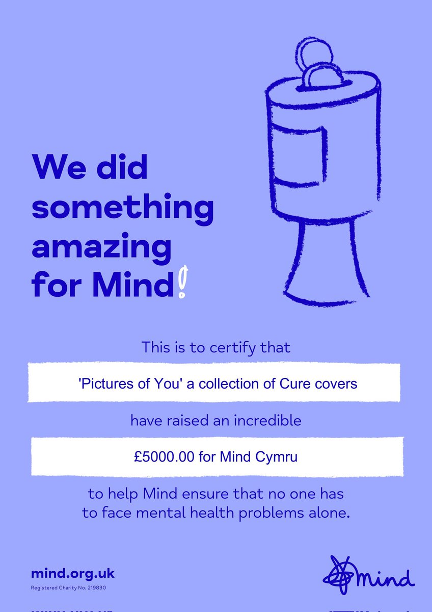 godisinthetv's tweet image. Today, we are thrilled to announce that we have finished donating the £5000 raised from our release, Pictures of You: A compilation of covers of songs by @TheCure in aid of @MINDcharity that originally came out on Bandcamp in August 2023.

godisinthetvzine.co.uk/2024/12/05/500…