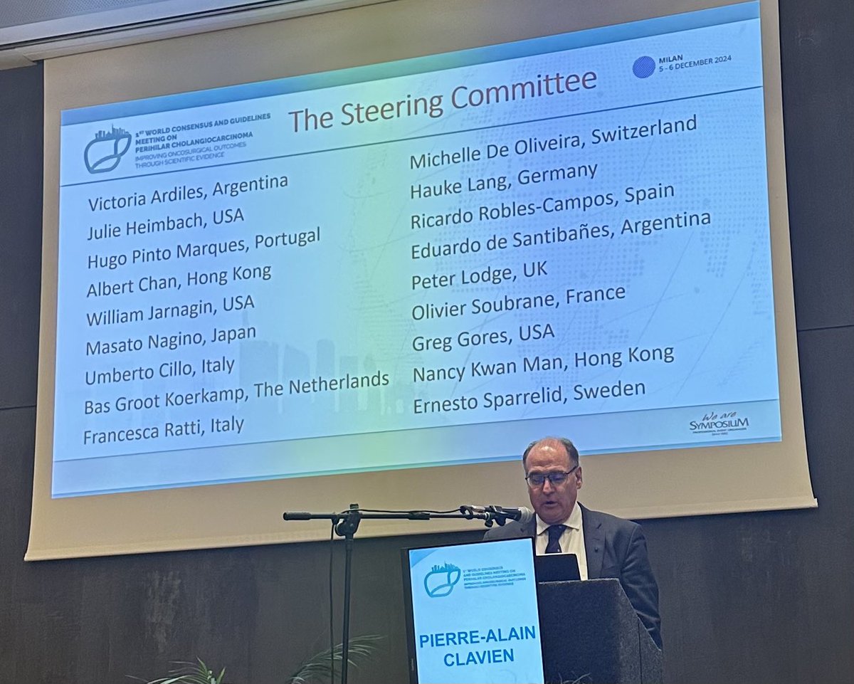 Ernesto Sparrelid (@sparrelid) on Twitter photo Luca Aldrighetti starting the first world consensus meeting on perihilar cholangiocarcinoma in Milano. Glad to be part of the steering committee. Interesting discussions during the first day. <a href="/FrancescaRatti3/">Francesca Ratti</a> <a href="/JorisE6/">Joris Erdmann</a> <a href="/ASchnitzb/">Andreas Schnitzbauer</a> <a href="/BasGrootKoerkam/">Bas Groot Koerkamp</a> <a href="/HpbKarolinska/">Karolinska-HPB</a> <a href="/hpb_so/">SoMe4HPB</a> Luca Aldrighetti starting the first world consensus meeting on perihilar cholangiocarcinoma in Milano. Glad to be part of the steering committee. Interesting discussions during the first day. <a href="/FrancescaRatti3/">Francesca Ratti</a> <a href="/JorisE6/">Joris Erdmann</a> <a href="/ASchnitzb/">Andreas Schnitzbauer</a> <a href="/BasGrootKoerkam/">Bas Groot Koerkamp</a> <a href="/HpbKarolinska/">Karolinska-HPB</a> <a href="/hpb_so/">SoMe4HPB</a>