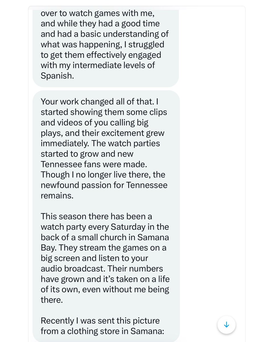CarlosOnTheGo12's tweet photo. To God be the glory for everything we are doing🙌🏾 He receives the credit for it all. 

Something that started from my living room is now reaching more and more people. This message made my day🤗

I pray God still has this in His hands. 

🍊#VAMOSVOLS🍊 https://t.co/FL8PrCOYUl