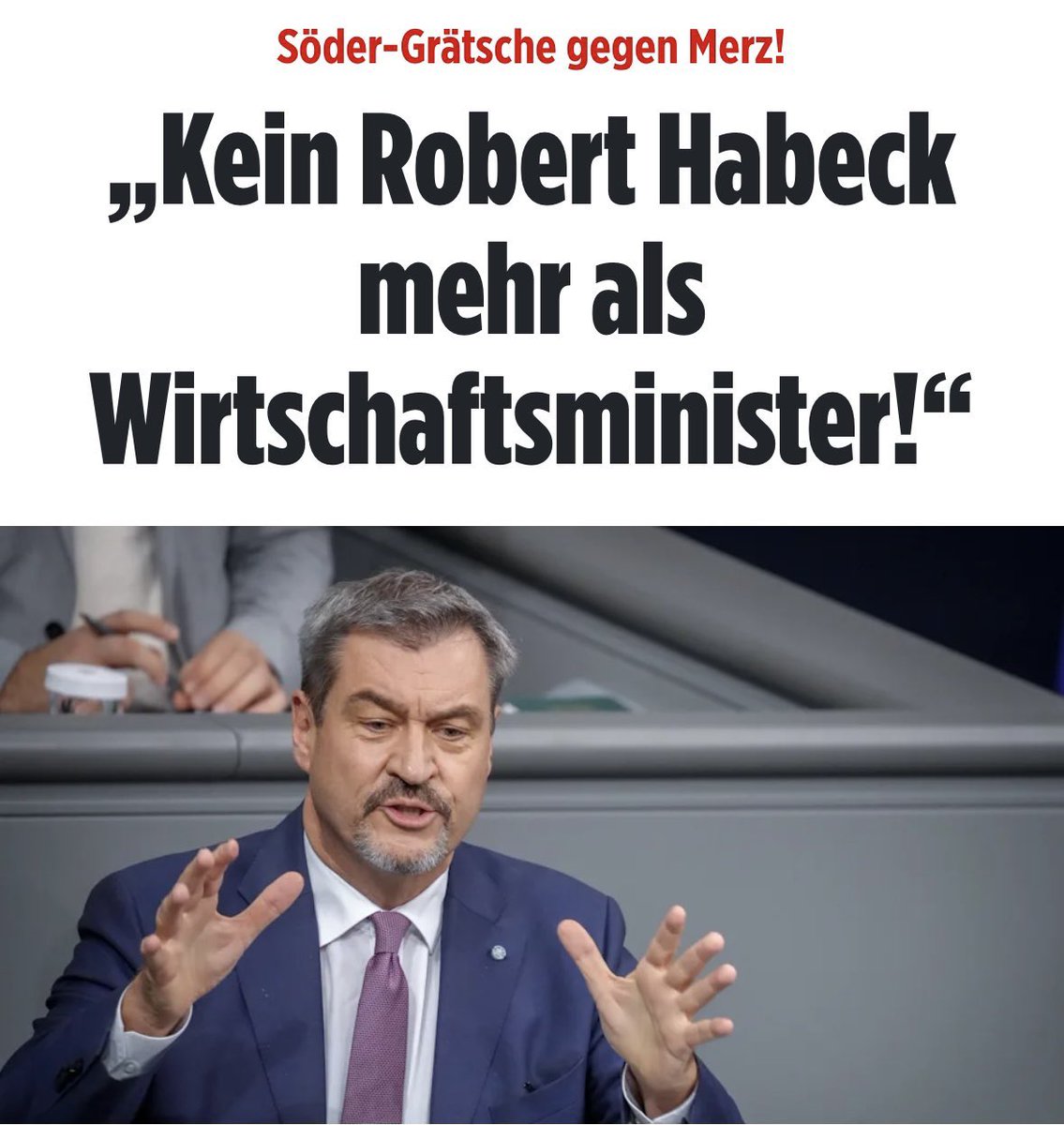 Man kann sich nicht auf viele Dinge im Leben verlassen. Darauf dass Markus Söder den Wahlkampf der Union sabotiert schon.