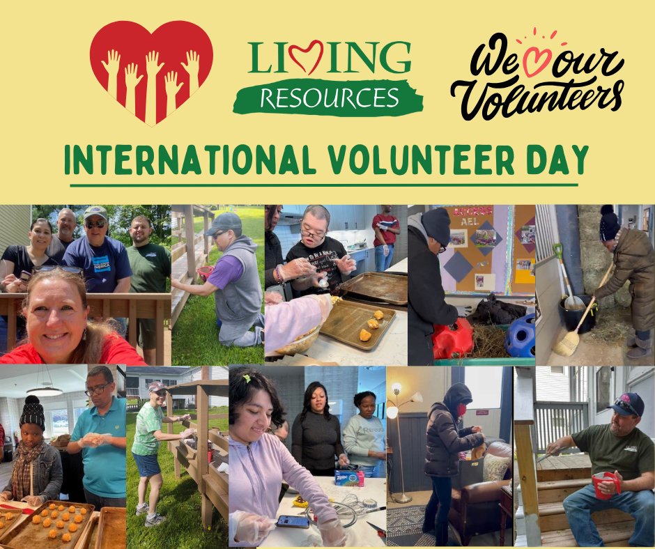 LivResourcesNY's tweet photo. Happy International Volunteer Day!  #Volunteer #disabilityrights #disabilitynotinability https://t.co/208UACxa9m