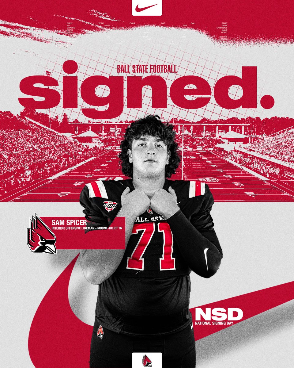 🖊️ SIGNED.

Welcome to Ball State Sam Spicer!

📱<a href="/SamSpicer71/">Sam Spicer</a>

#NSD25 | #C2RD5