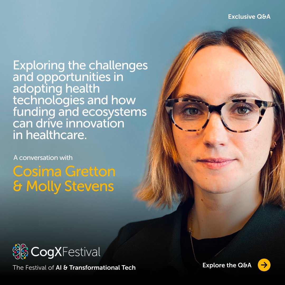 What stops new health technologies from being adopted? 🤔

At the CogX Festival 2023, Dr Cosima G., Director of Clinical Feedback at Our Future Health, and Molly Stevens, John Black Professor of Bionanoscience at University of Oxford, share insights on overcoming barriers to