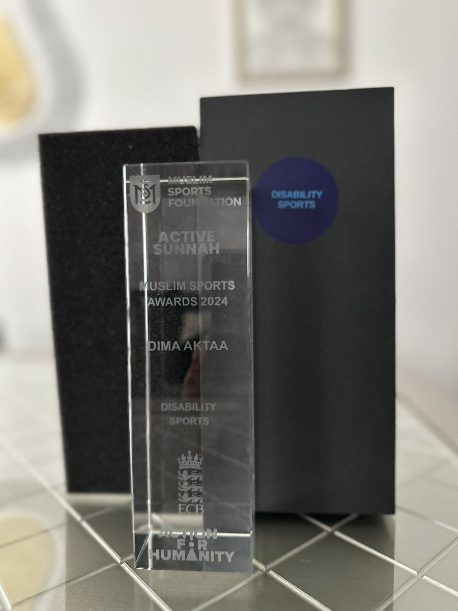 dima_aktaa's tweet photo. Alhamdulillah, honored to win the Muslim Sports Award 2024 in Disability Sports! 🏆 This achievement is proof that ambition has no limits and perseverance overcomes all. Grateful to everyone who believed in me—this is for all who dream and defy the odds. ❤️ #NeverGiveUp #MSA2024 https://t.co/WQyeaxCJxz