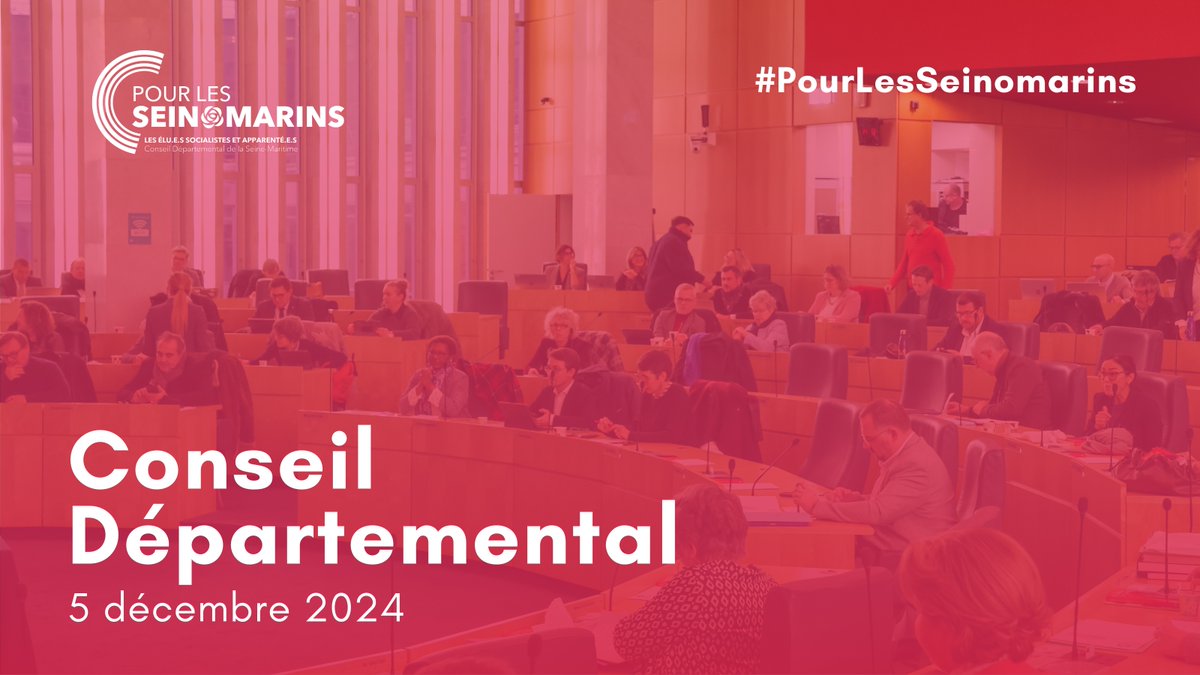 📢 C’est parti ! La séance plénière du Département de Seine-Maritime c’est maintenant. 🏛️

💡 Suivez les échanges en direct et découvrez nos prises de position pour une Seine-Maritime plus solidaire, humaine et durable.

Restez connectés ! 🔴✍️