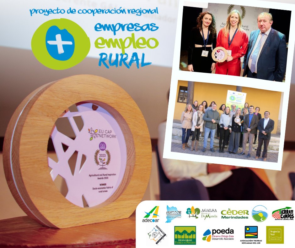 +Empresas +Empleo +Rural (@empresasempleo) on Twitter photo Hace un año, el proyecto de cooperación regional LEADER <a href="/empresasempleo/">+Empresas +Empleo +Rural</a> obtuvo el reconocimiento europeo por parte de la <a href="/eucapnetwork/">EU CAP Network</a> a través de los Premios ARIA, por tratarse de una iniciativa innovadora desarrollada en el medio rural de Castilla y León.
#ARIAwards #LEADER Hace un año, el proyecto de cooperación regional LEADER <a href="/empresasempleo/">+Empresas +Empleo +Rural</a> obtuvo el reconocimiento europeo por parte de la <a href="/eucapnetwork/">EU CAP Network</a> a través de los Premios ARIA, por tratarse de una iniciativa innovadora desarrollada en el medio rural de Castilla y León.
#ARIAwards #LEADER