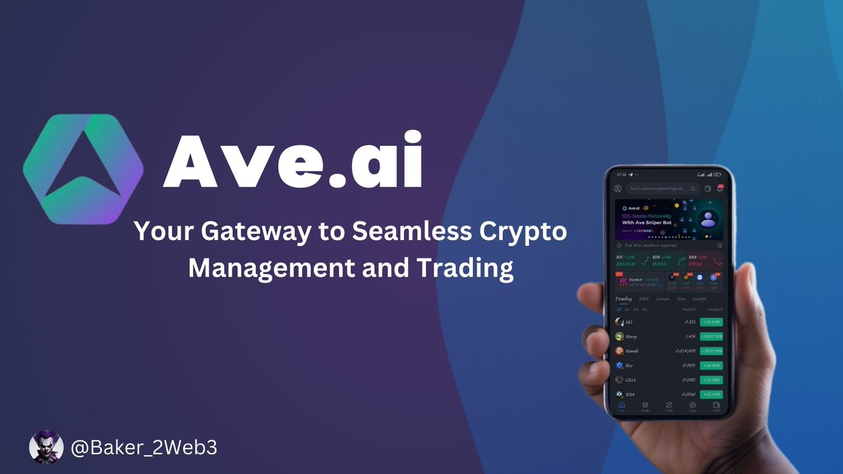 Baker_2Web3's tweet photo. Struggling to snipe new tokens, avoid front-runners, or simplify your crypto trades?
Say hello to https://t.co/BGimuxj2Sp – your all-in-one crypto assistant for sniping, trading, and discovering tokens!
Let’s dive in. 👇
#AVEAI #CONTENTCREATIONCONTEST @Aveai_africa https://t.co/kTBoXcbwXa